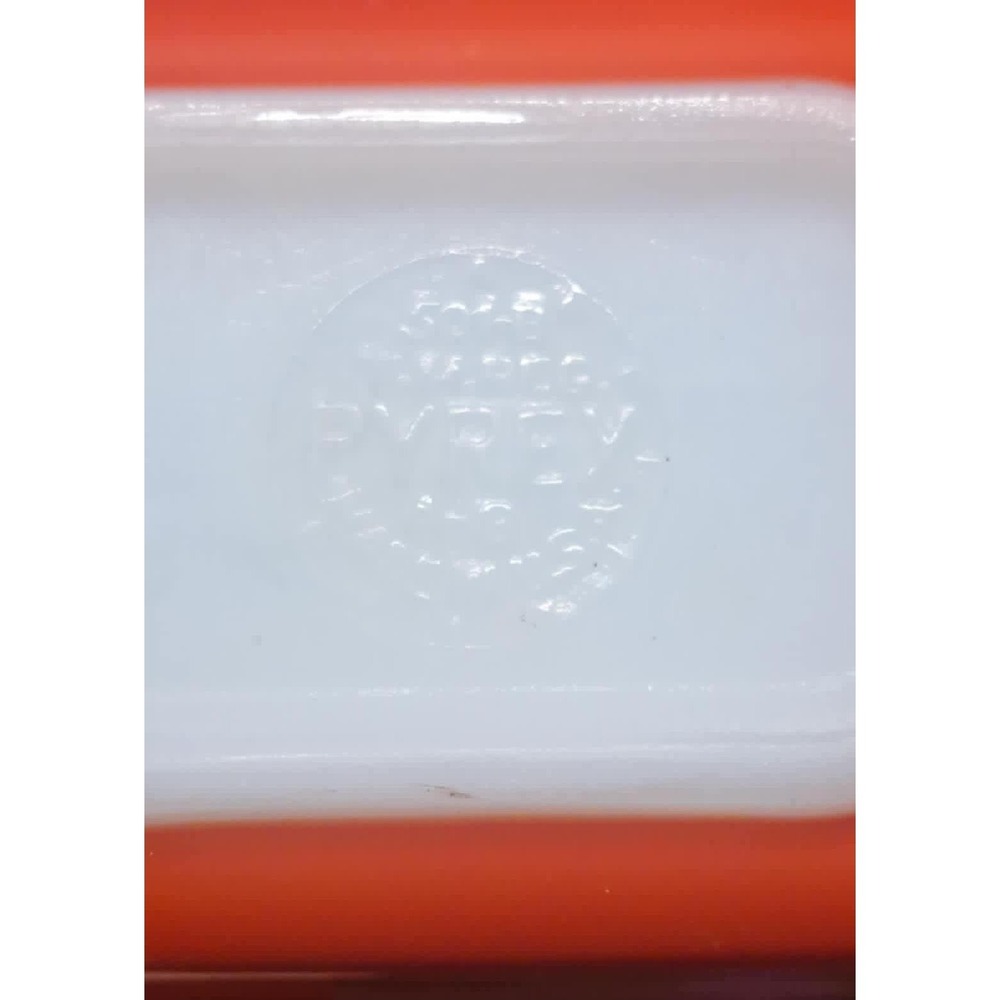 Vintage Pyrex 501 Orange Refrigerator Dish with Ribbed Glass Lid 1.5 Cup Friends - Picture 3 of 3